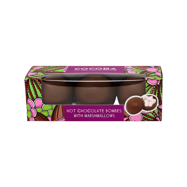 Cocoba Chocolate Hot Chocolate Bombe 3 Pack
