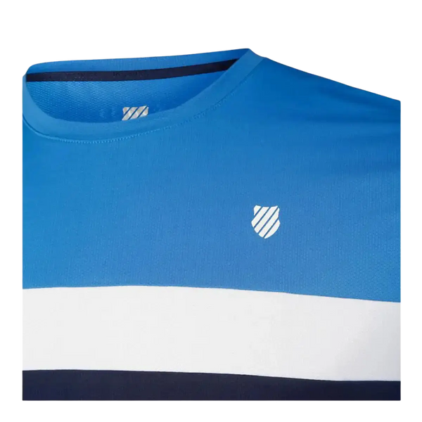 K-Swiss Core Team Stripe Crew Neck T-Shirt for Men