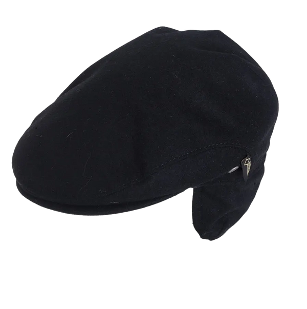 Wegener Flat Cap for Men in Black