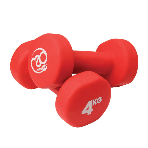 Fitness Mad Neoprene 4kg Dumbbell (Pair)