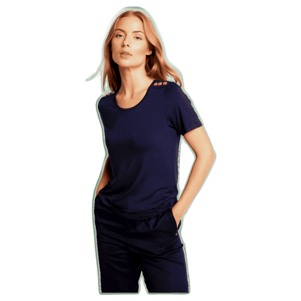 Holland Cooper Relax Fit Vee Neck Tee for Women