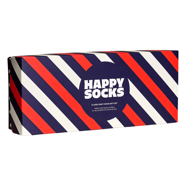 Happy Socks 4-Pack Classic Navy Sock