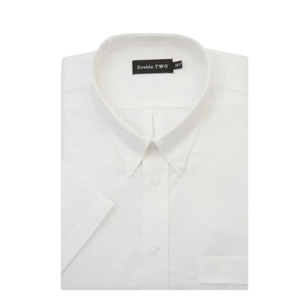 Double Two Short Sleeved Oxford Shirt in Big Sizes