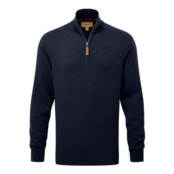 Schoffel Calton Cotton Cashmere 1/4 Zip Jumper