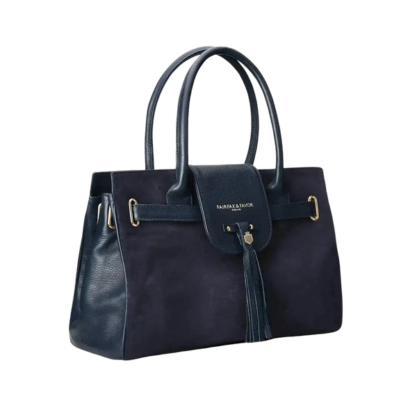 Fairfax & Favor Windsor Handbag in Navy