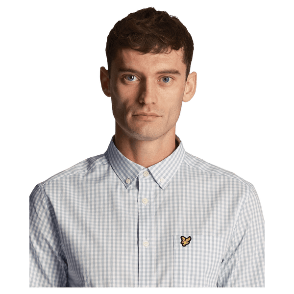 Lyle & Scott Short Sleeve Slim Fit Gingham Shirt