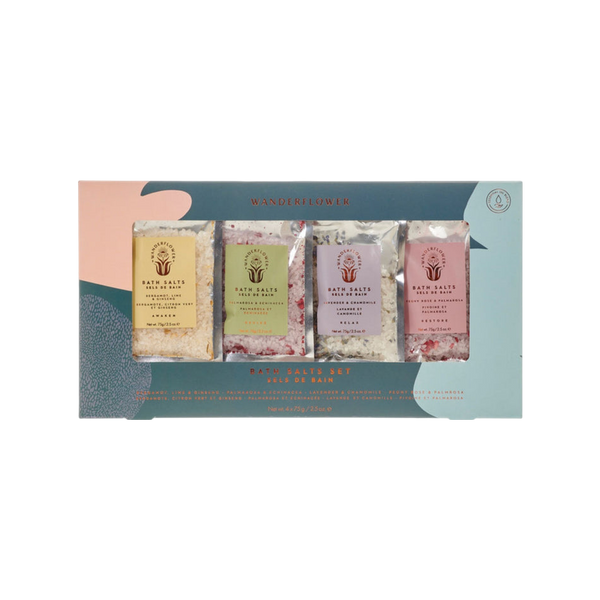 Wanderflower Bath Salts Set Boxed