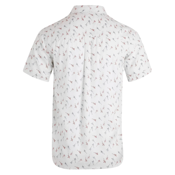 Weird Fish Keilor Short Sleeve Printed Tencel Shirt for Men
