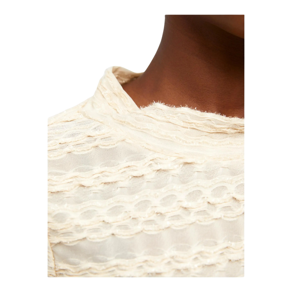 Object Runa Long Sleeve Textured Top for Women