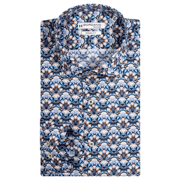 Giordano Wild Flower Print Shirt Made With Liberty Fabric for Men