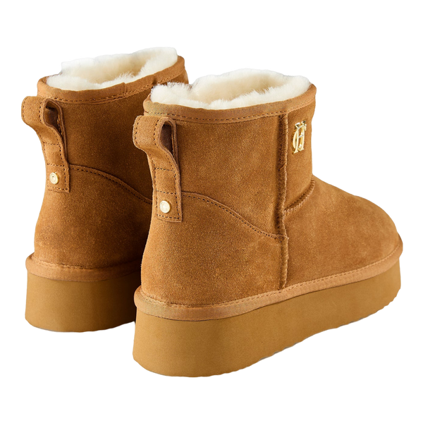 Holland Cooper Shearling Platform Boots