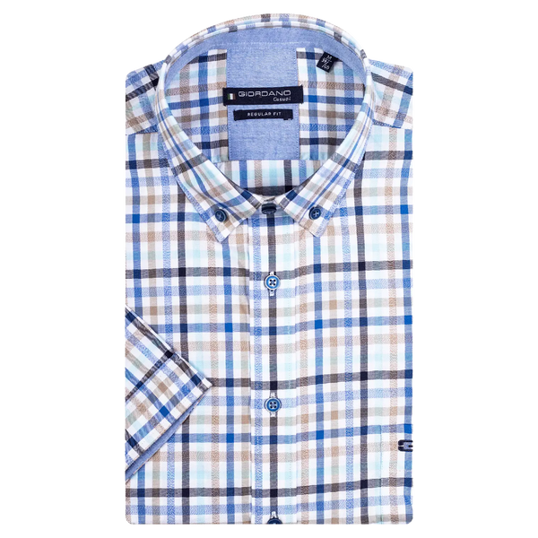 Giordano Multi Check Short Sleeve Shirt for Men