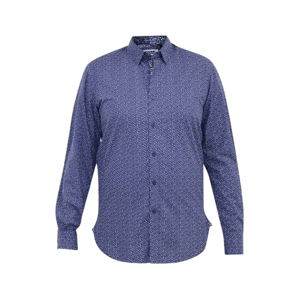 Duke Valence Micro Print Long Sleeve Shirt