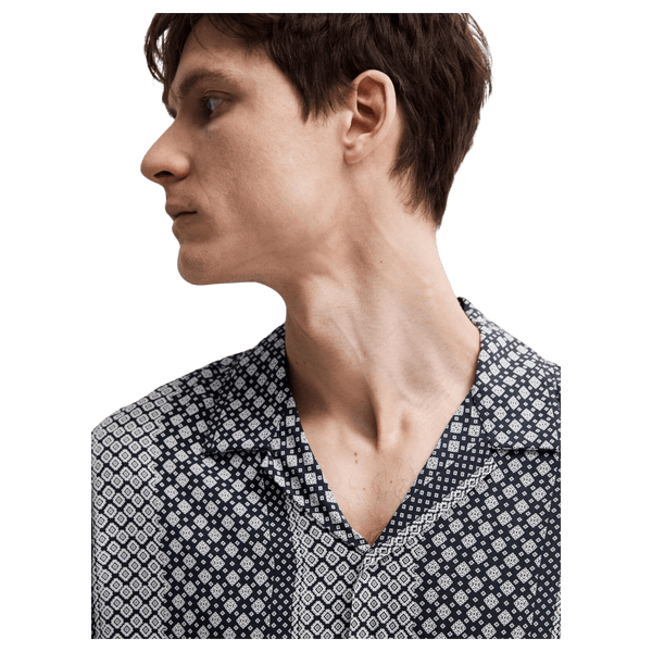 Selected Patterned Short Sleeved Shirt