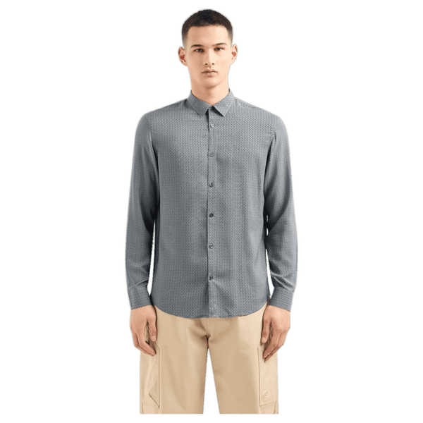 Armani Exchange Long Sleeve Pattern Shirt