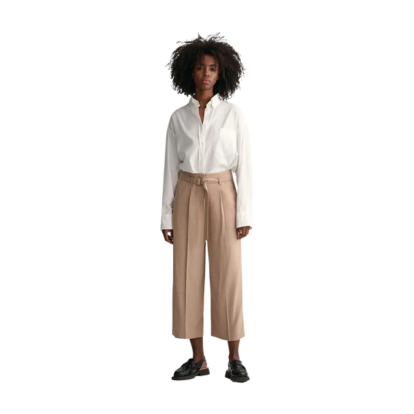 GANT Wide Cropped Belted Pants for Women