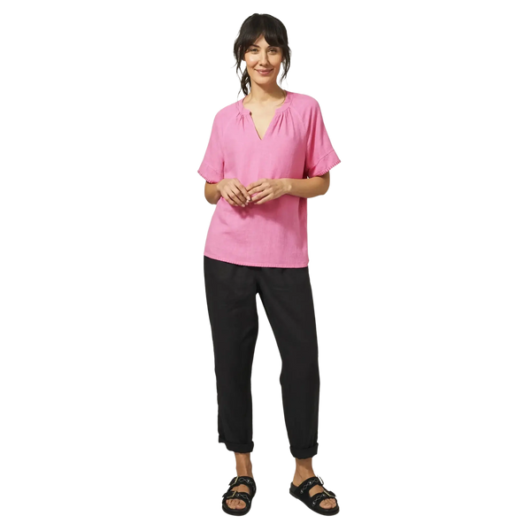 White Stuff Cora Linen Blend Top