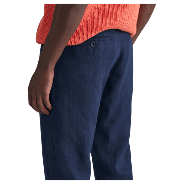 GANT Relaxed Linen Drawstring Trousers for Men