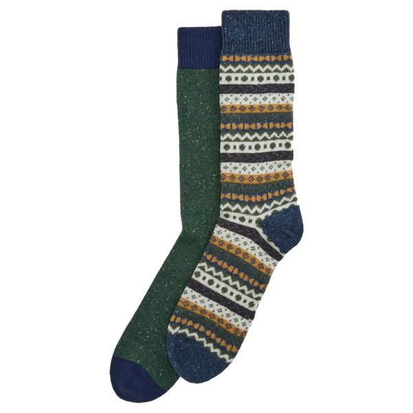 Barbour Fair Isle Sock 2 Pack