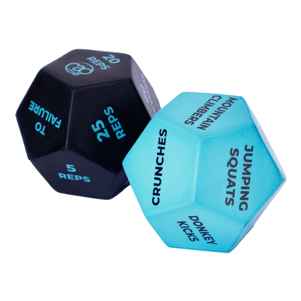 Fitness Mad 12-Sided Fitness Dice - Pair