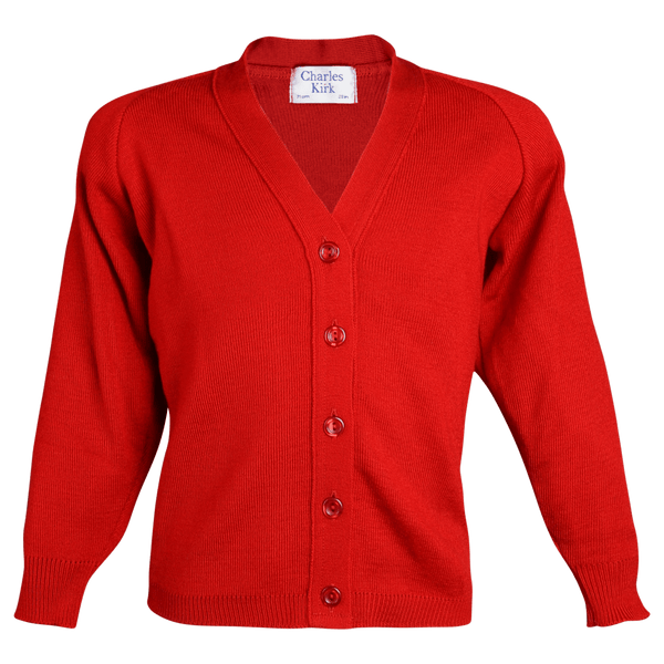 School Cardigan for in Red