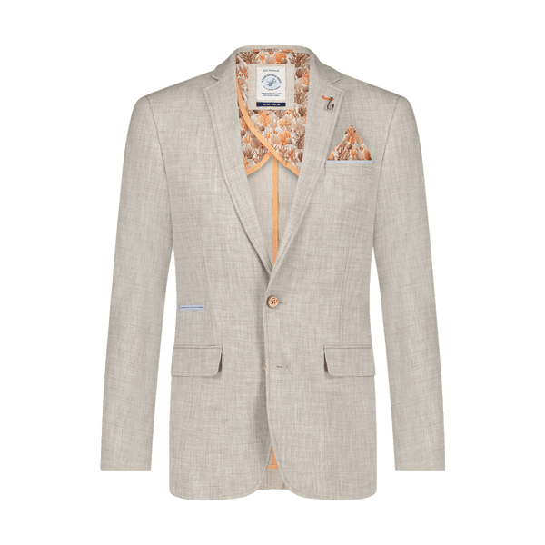 A Fish Named Fred Linen Look Jacket With Trim