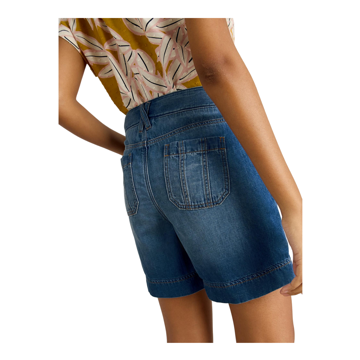 White Stuff Mollie Combat Denim Shorts - Dark Denim