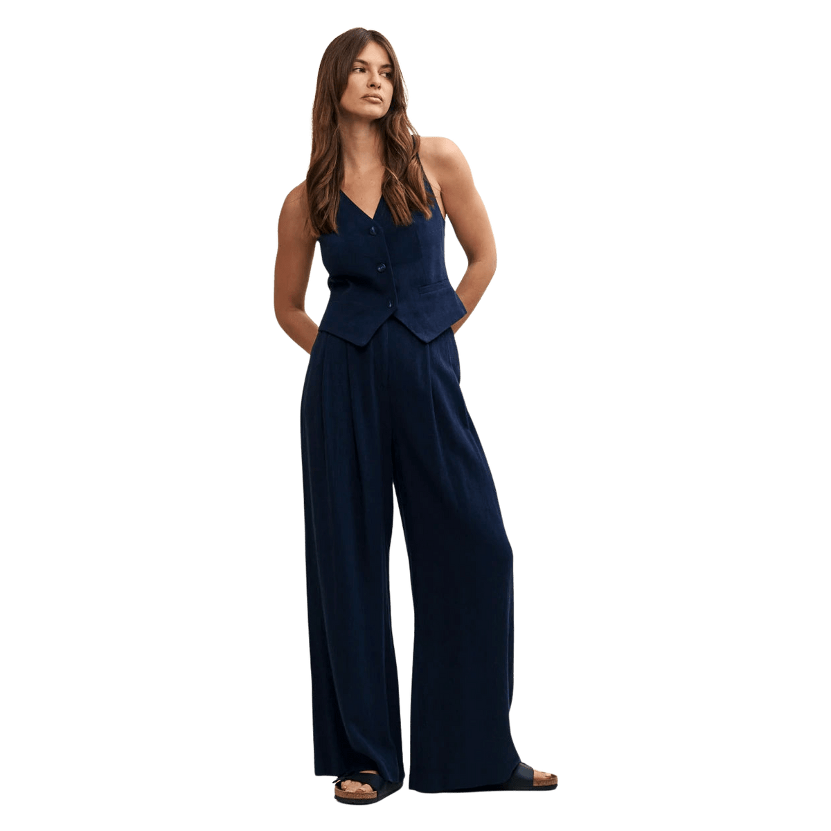 Nobody's Child Victoria Linenblend Waistcoat For Women Coes