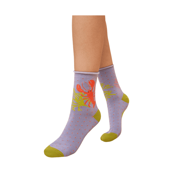 Powder Lobster Buddies Ankle Socks for Women