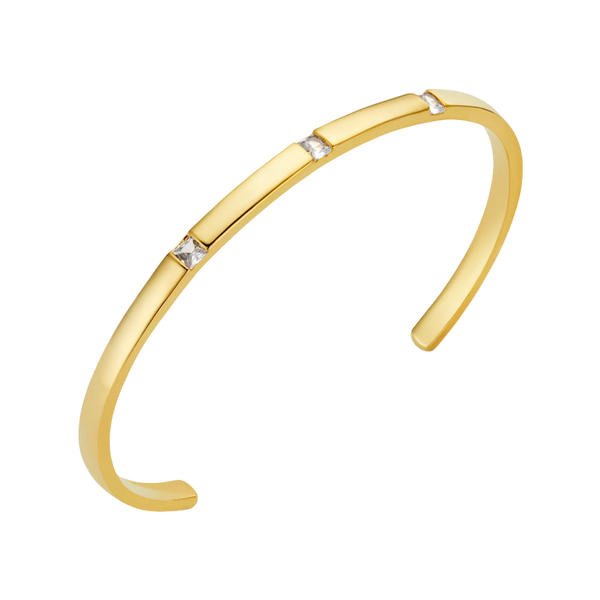 Orelia Jewellery Crystal Set Open Bangle