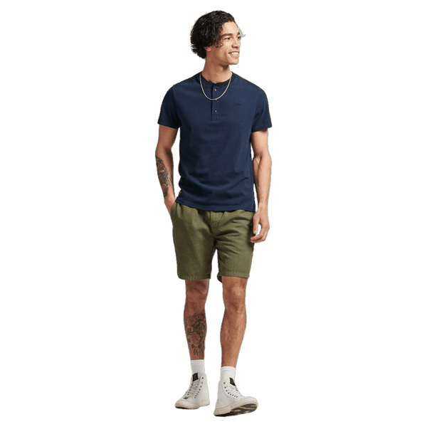 Superdry Organic Cotton Vintage Logo Emb Henley Top