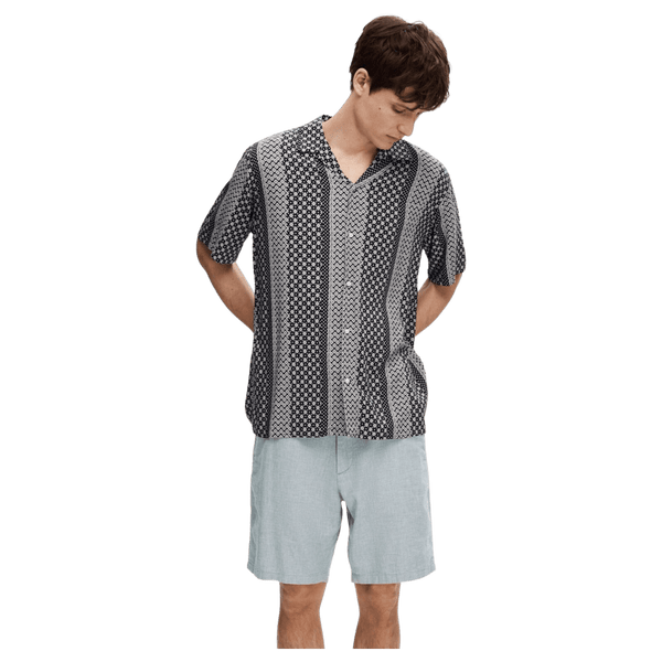 Selected Patterned Short Sleeved Shirt