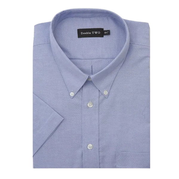 Double Two Short Sleeved Oxford Shirt in Big Sizes