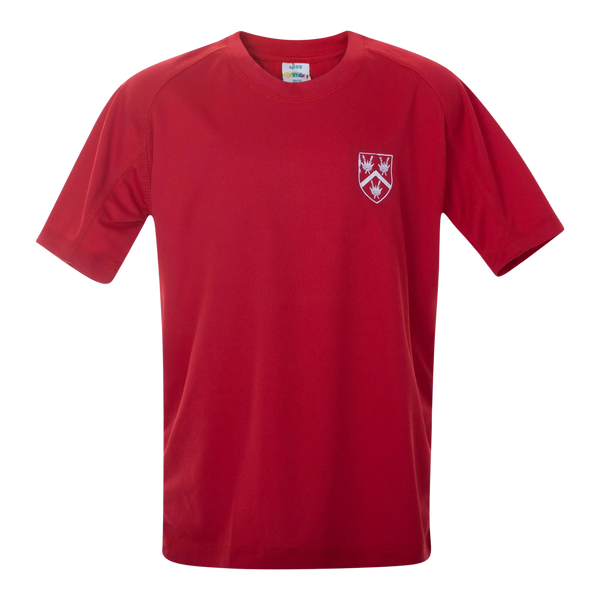 Framlingham College Prep House PE T Shirt in Red