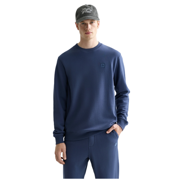 Scotch & Soda Logo Badge Regular Fit Sweatshirt