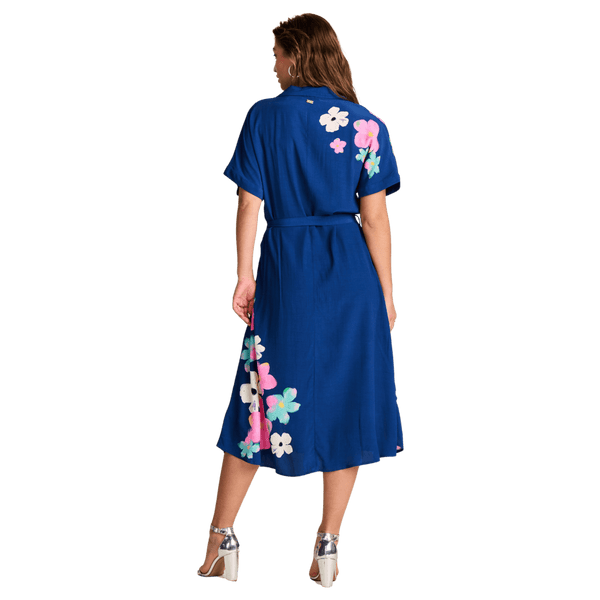 POM Amsterdam Ink Blue Blossom Dress