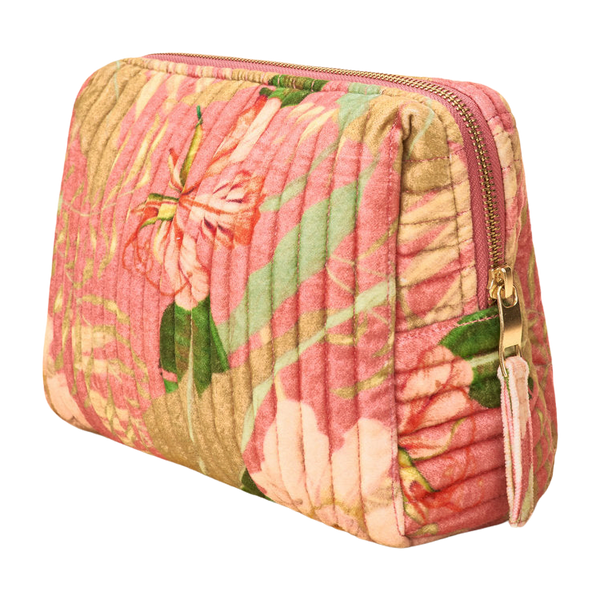 Powder Quilted Delicate Tropical Washbag for Women
