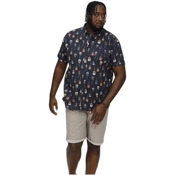 Duke Barratt Guitar Print Short Sleeve Shirt