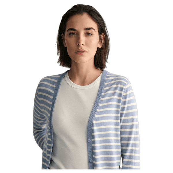 GANT Fine Knit Striped Cardigan for Women