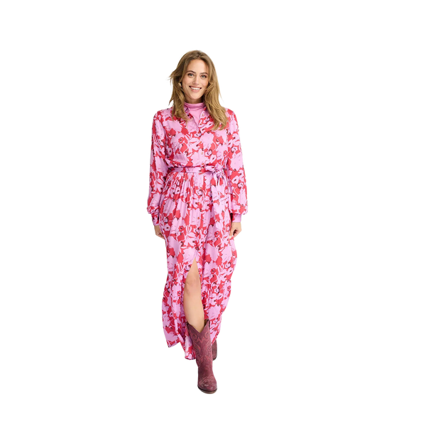 POM Amsterdam Flower Hot Print Maxi Dress for Women