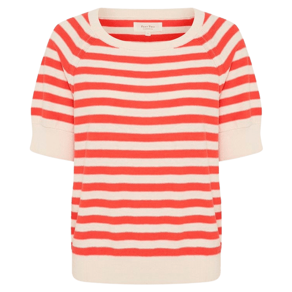 Part Two Glennie PW Short Sleeve Pullover Knit Top