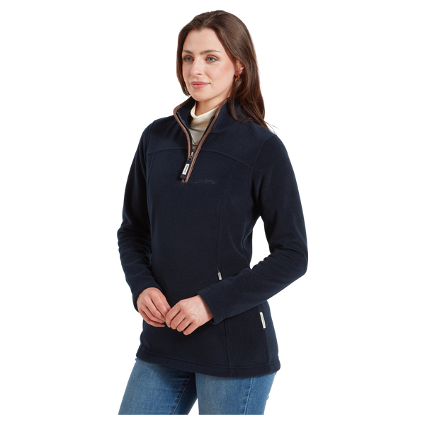 Schoffel Tilton 1/4 Zip Fleece Top in Navy