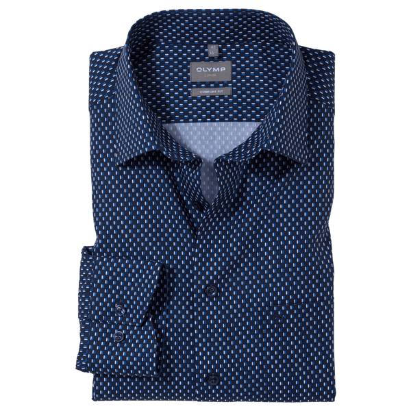 Olymp Formal Long Sleeve Dot Print Shirt