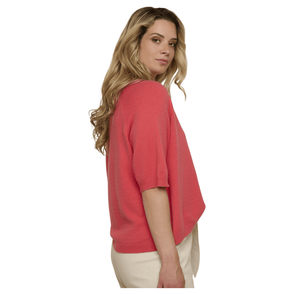 Rino & Pelle Ellie V-Neck Short Sleeve Sweater for Women