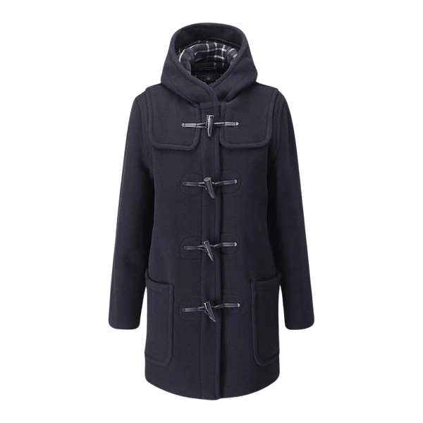 Gloverall Style 435 Duffle Coat for Women in Navy Blue