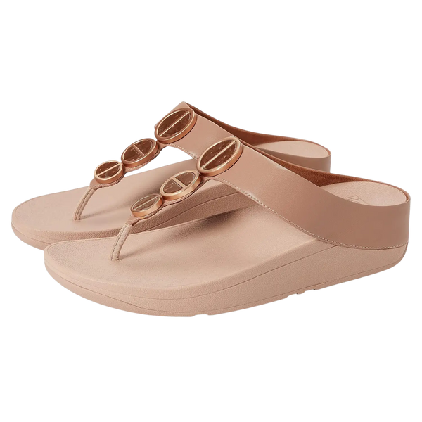 Fitflop Halo Wedge Sandals with Metallic Trim for Women