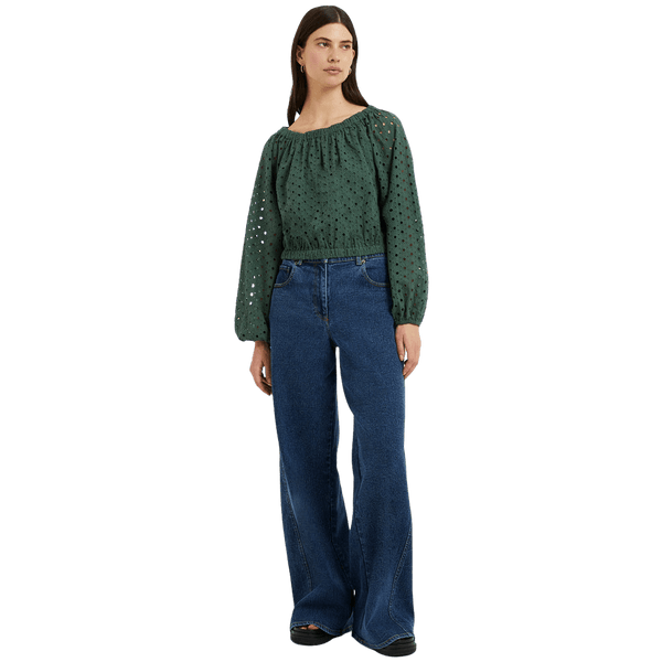 Great Plains Atol Embroidery Long Sleeve Top for Women