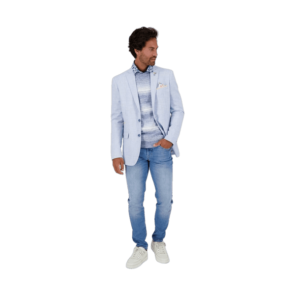 A Fish Named Fred Linen Look Jacket With Trim
