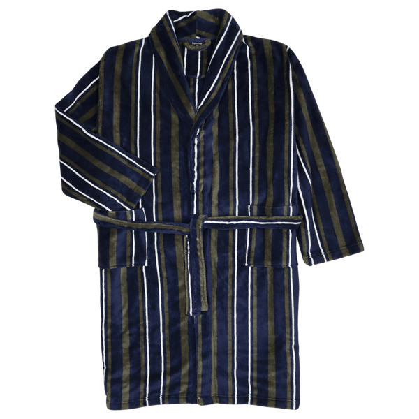 Espionage Striped Dressing Gown for Men