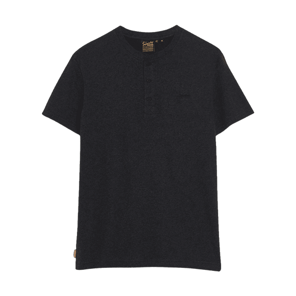 Superdry Organic Cotton Vintage Logo Emb Henley Top